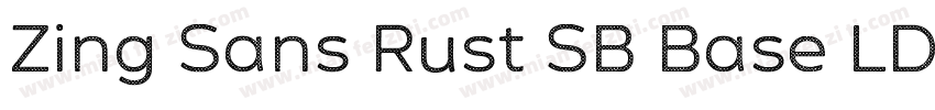 Zing Sans Rust SB Base LD字体转换